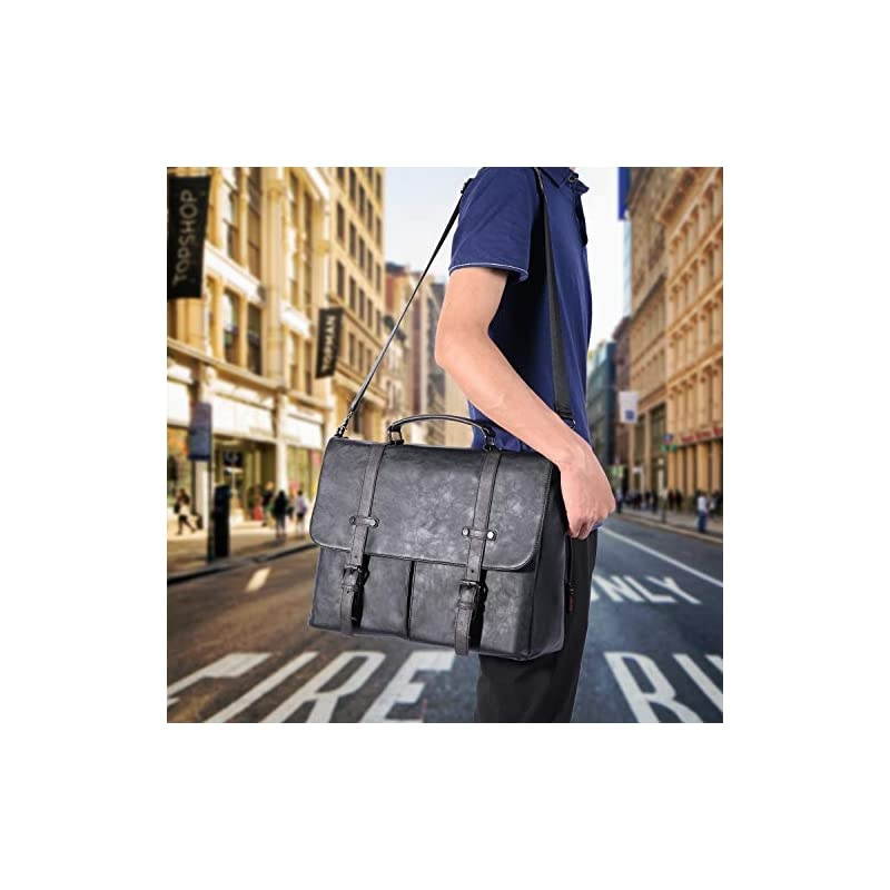 Messenger Bag for Men Vintage Laptop Bag Briefcase Satchel