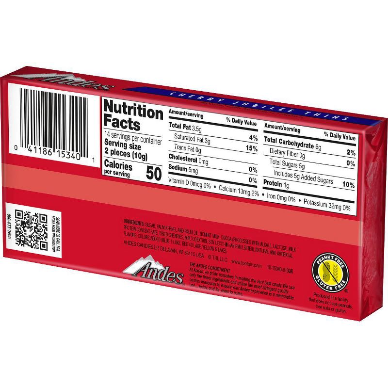 Andes Holiday Cherry Jubilee Thins Chocolates - 4.67oz