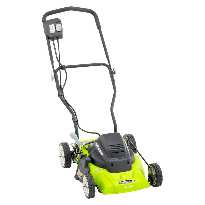 14" 120 Volts, 60Hz, 8 Amp, 960 Watts Corded Electric Lawnmower - Green - Earthwise