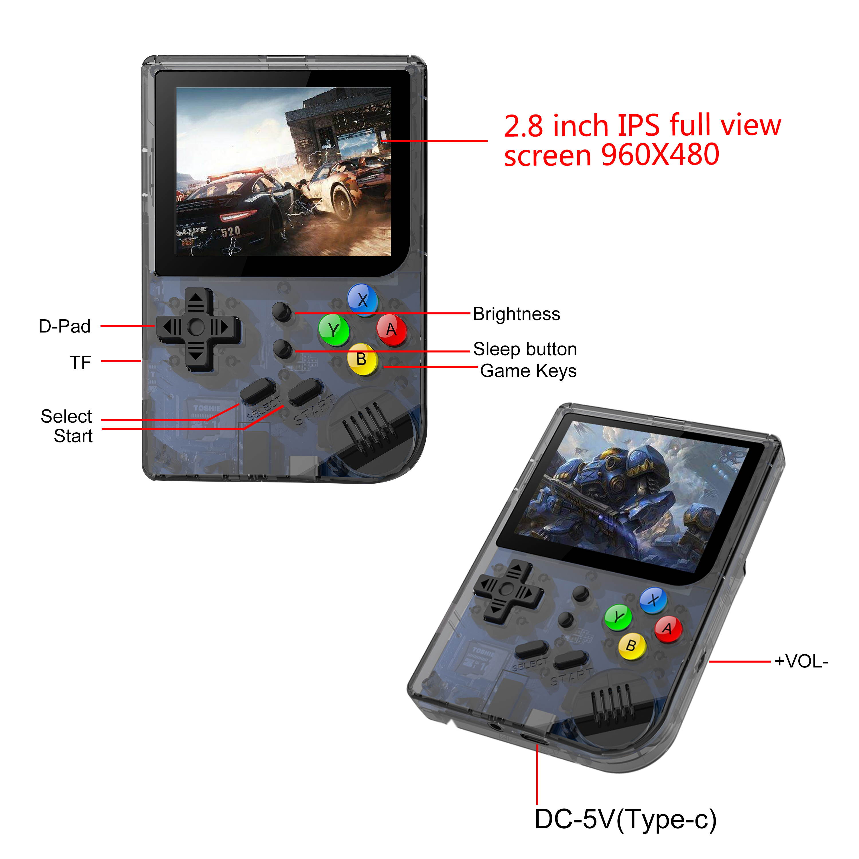 The original factory direct sale RG99 hand-held arcade game machine