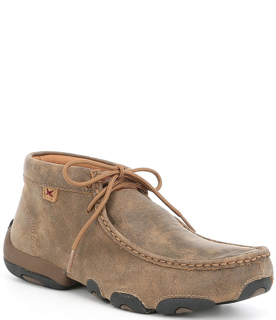 Twisted X Men's Driving Leather Moccasin Lace Up