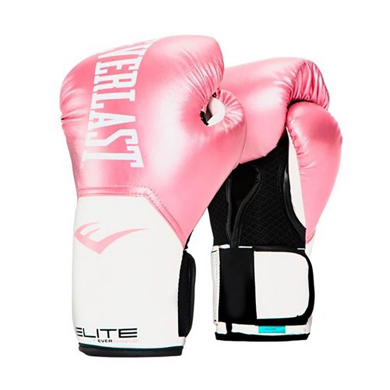 Everlast Pro Style Elite Exercise Workout Training Boxing Gloves for Sparring, Heavy Bag and Mitt Work, Size 8 Ounces, Pink/White