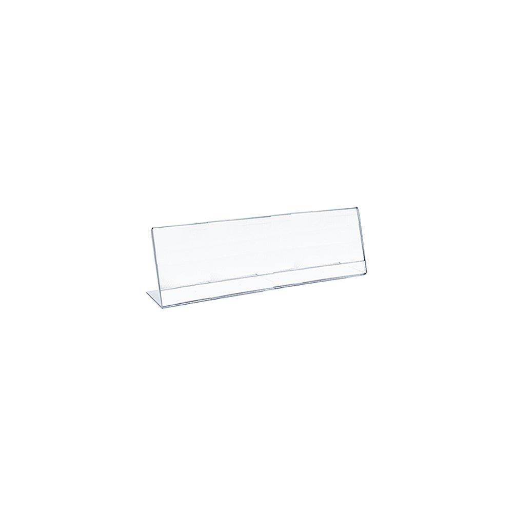 Azar 112761 8.5-Inch Width by 3.5-Inch Height Horizontal Nameplate Acrylic Sign Holder, 10-Pack
