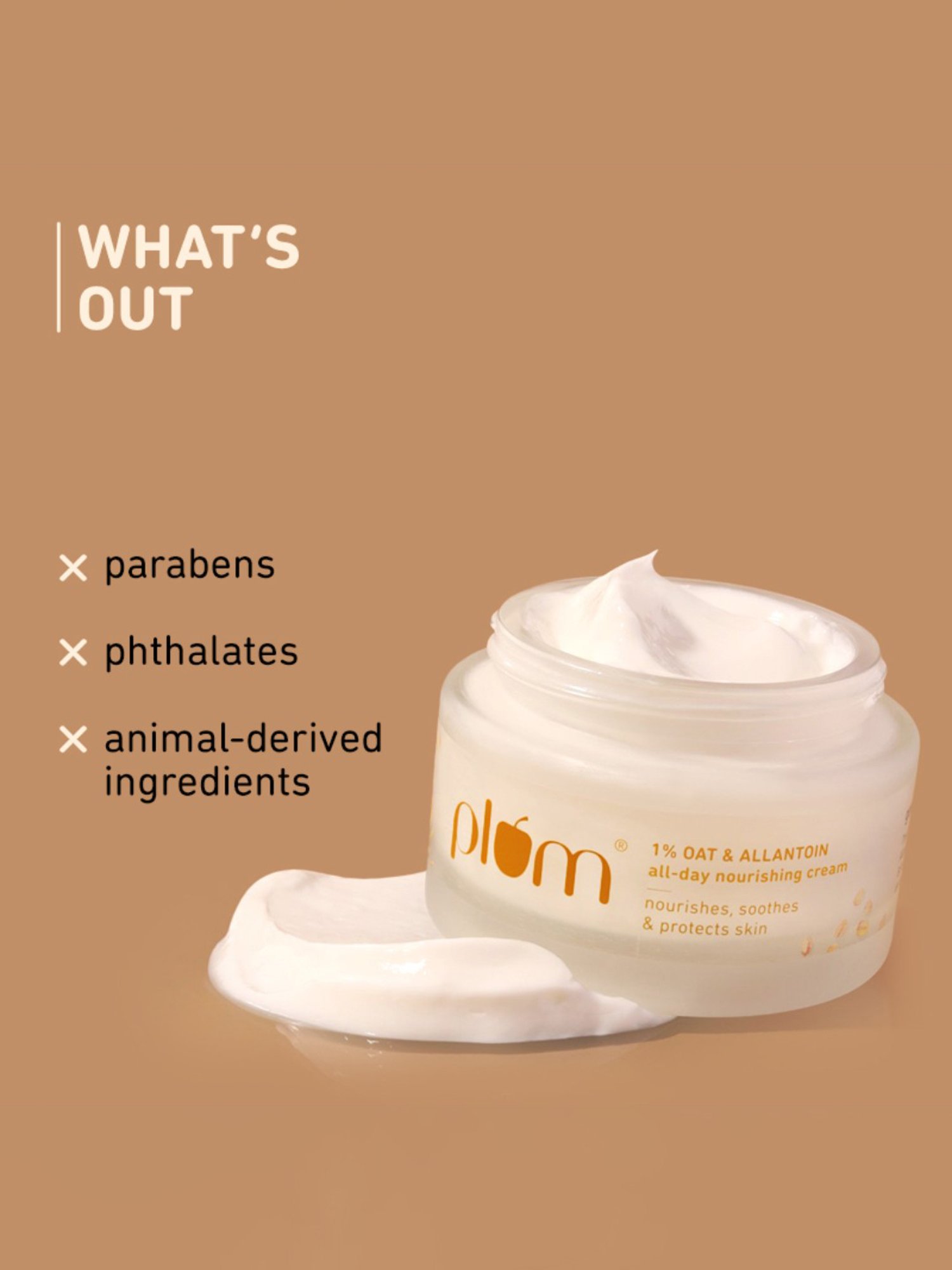 Plum 1% Oat & Allantoin All-Day Nourishing Face Cream - 50 gm