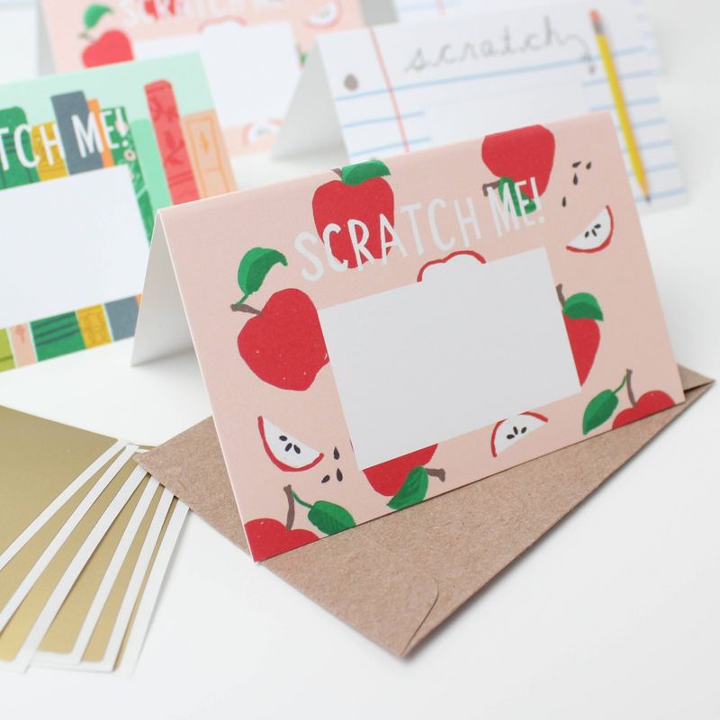 Teacher Scratch Off Mini Note Cards
