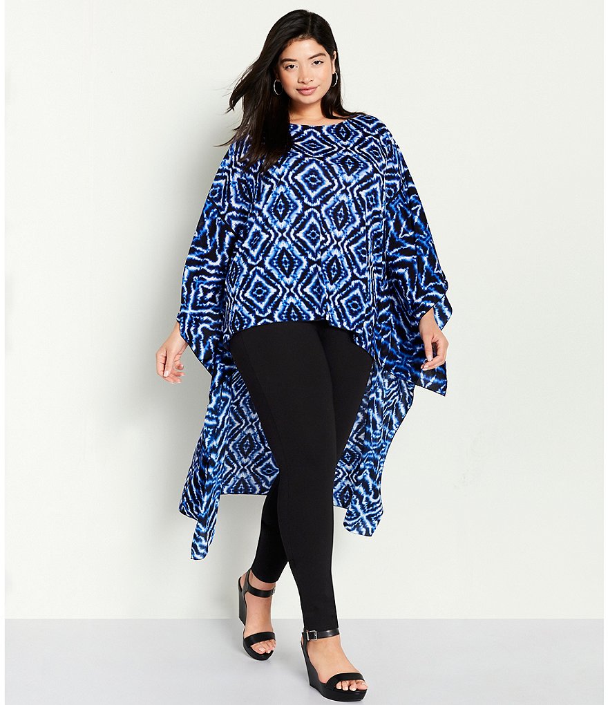 Slim Factor by Investments Plus Size Ponte Knit Wide Waistband Leggings