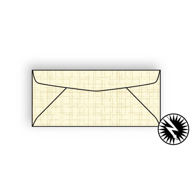 #10 Regular Business Envelopes, 4-1/8" x 9-1/2", 24#, Recycled, Ivory, Acid Free, Linen Imaging Finish (Box of 500)