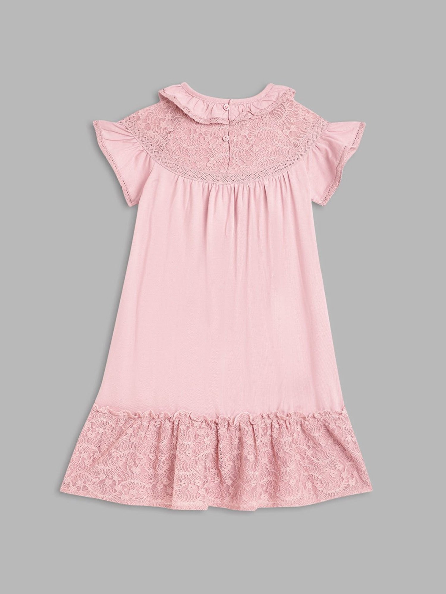 Blue Giraffe Kids Pink Lace Dress