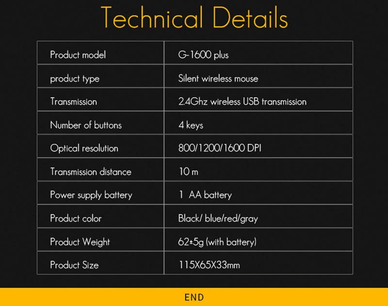iMice USB Receive Wireless Game Mouse Silent 2.4Ghz 1600 DPI Ergonomic Mause USB PC Mice Mute