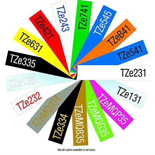 Compatible 1 Inch Label Tape Replacement for Brother TZe251 Ptouch Label Tape 24mm 094 Laminated White TZe251 TZe TZ Tape for Brother PTouch PTD600 PTP710BT PTP750W Label Maker 4Pack