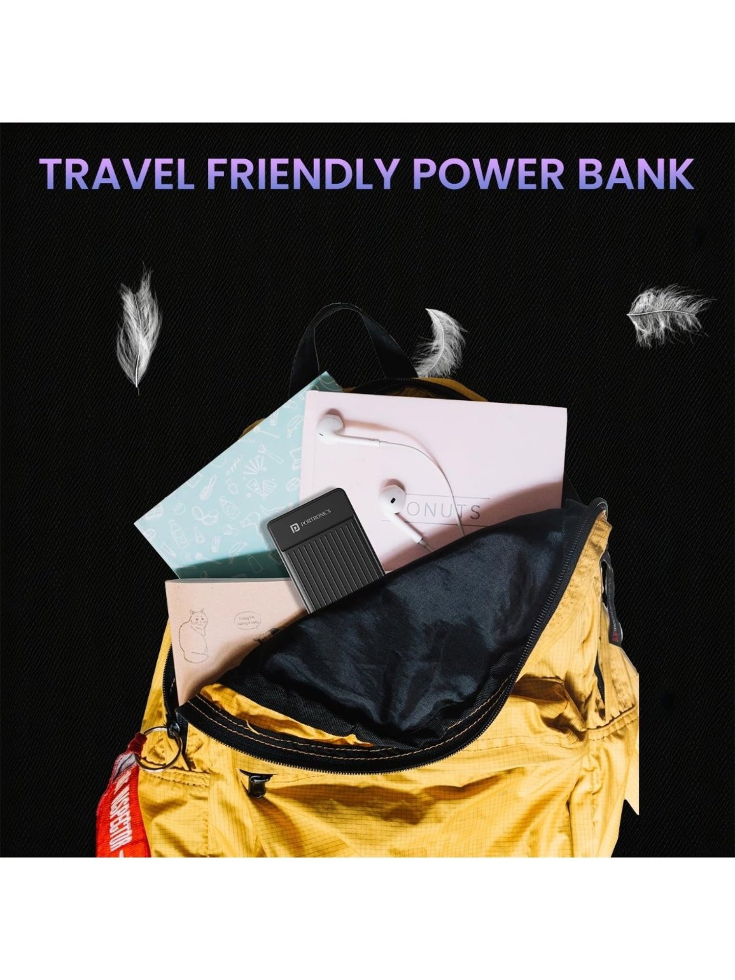 Portronics Luxcell B 20K Advanced 20000 mAh Power Bank with 22.5W Max Output (Black)