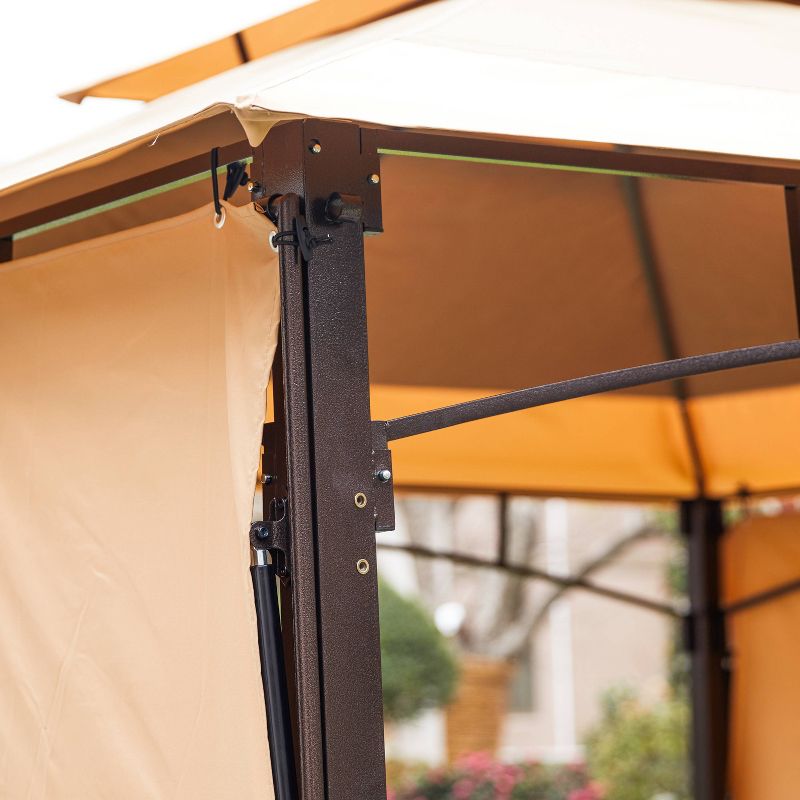 10' x 10' Patio Gazebo with Sunshades - Patio Festival