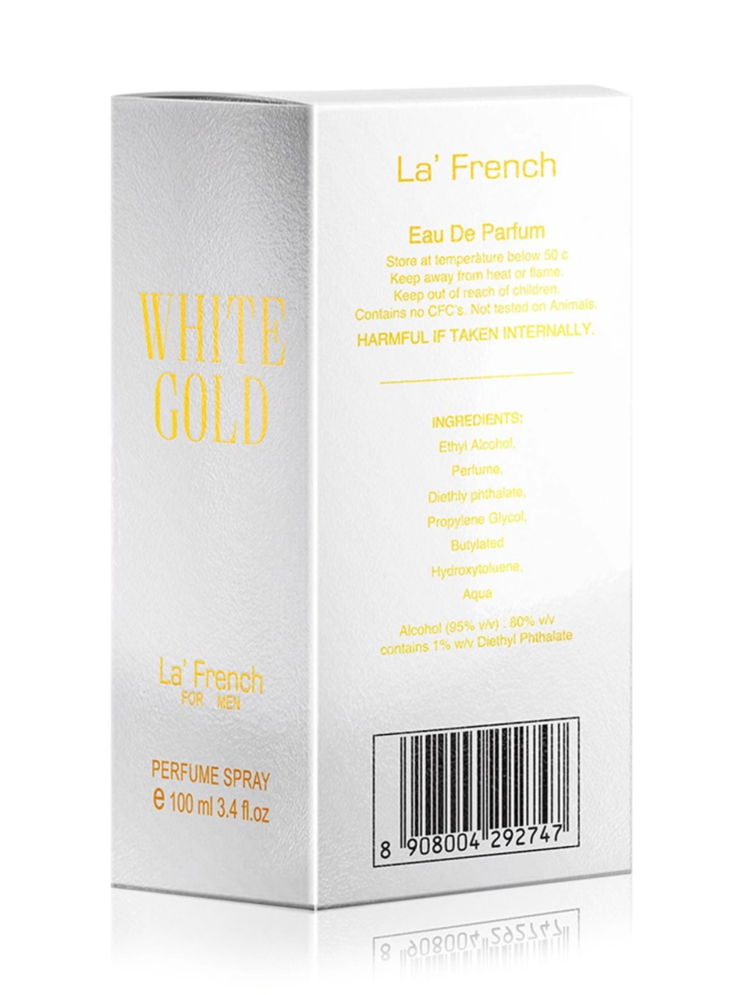 LA' French WHITE GOLD Eau De Parfum - 100 ml