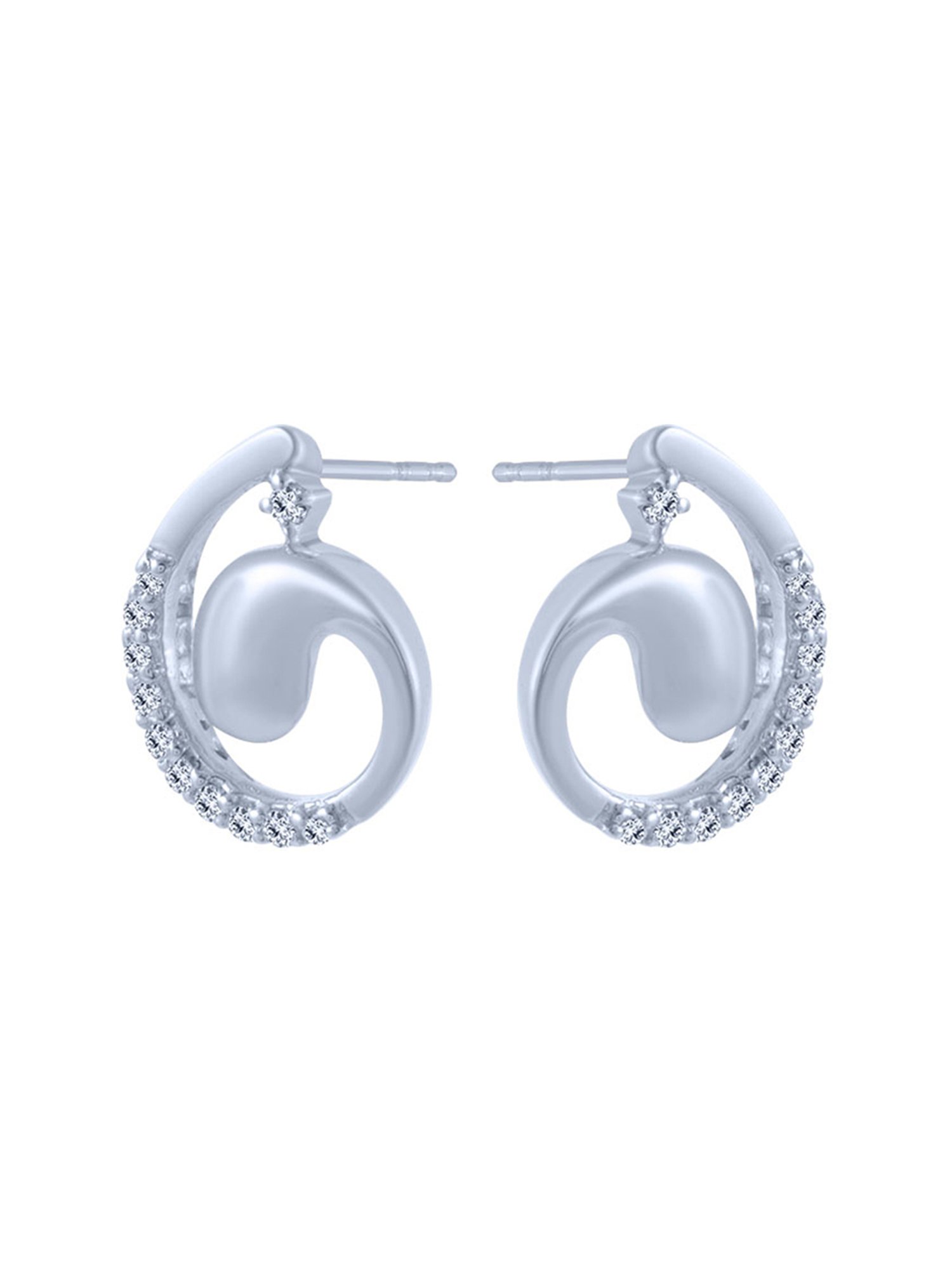 P.C. Chandra Jewellers 18 kt Gold & Diamond Earrings