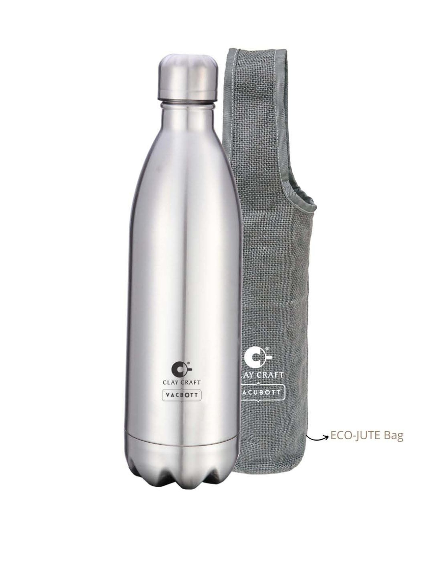 Milton Elfin Silver Stainless Steel Insulated Water Bottle (160 ml) - Set of 1