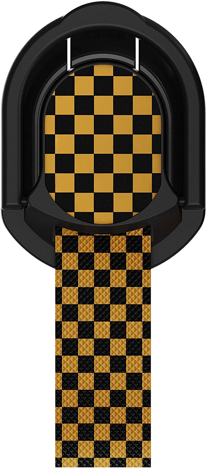 Ghostek Loop Phone Ring Holder Strap with Stand and Smartphone Car Holder Magnet Cute iPhone Grips for Women Perfect for Taking Selfies Removable for Wireless Charging Compatible - (Floral Fuchsia)