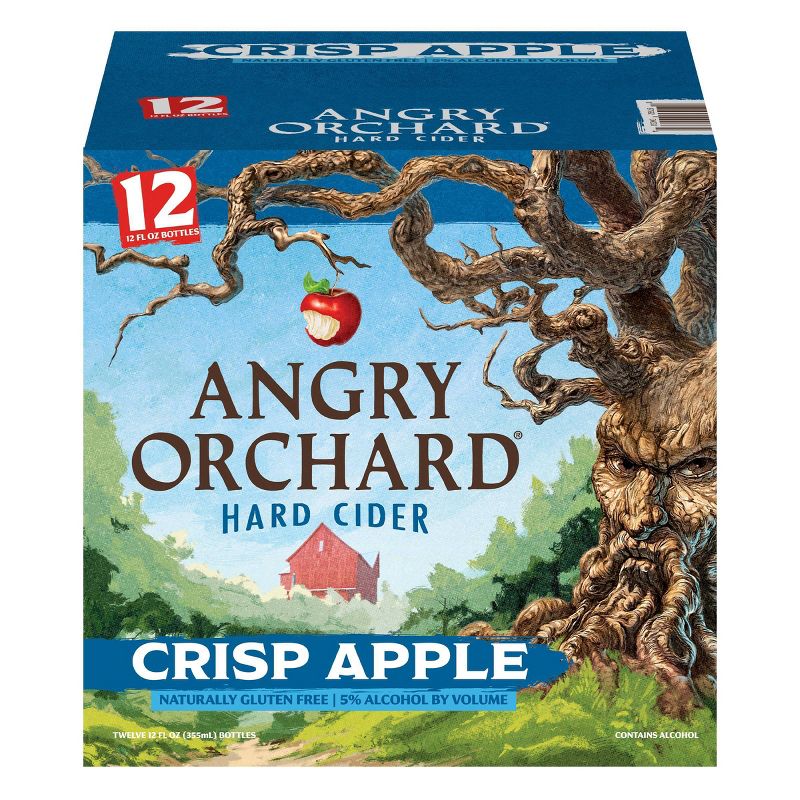 Angry Orchard Crisp Apple Hard Cider - 12pk/12 fl oz Cans