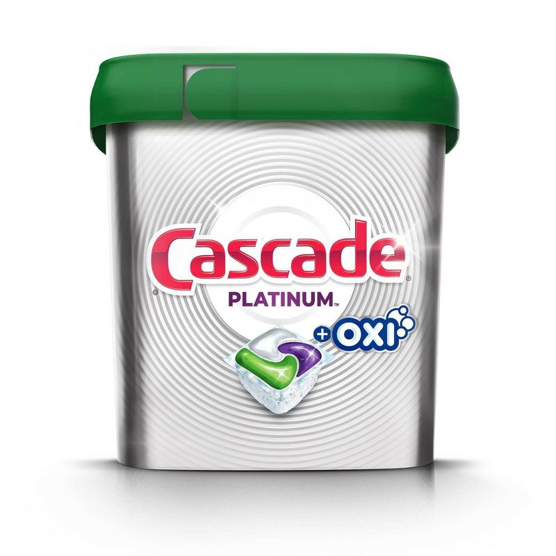 Cascade Platinum + Oxi Dishwasher Pods, ActionPacs Dishwasher Detergent Tabs, Fresh Scent - 36ct