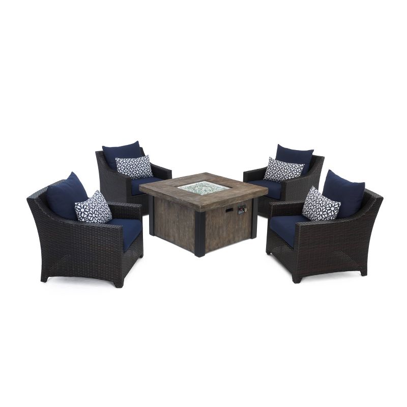 Deco 5pc Fire Seating Set Navy Blue - RST Brands