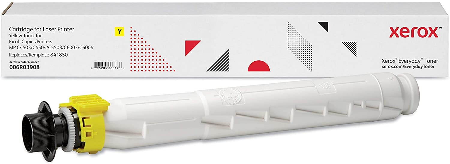 Xerox 006R03908 Compatible Toner Cartridge Replaces Ricoh 841850 Yellow
