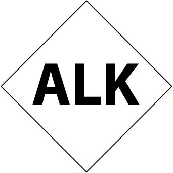 NMC DCL136-NFPA  LABEL SYMBOL, ALK, 6" , PS VINYL (PAK OF 5)