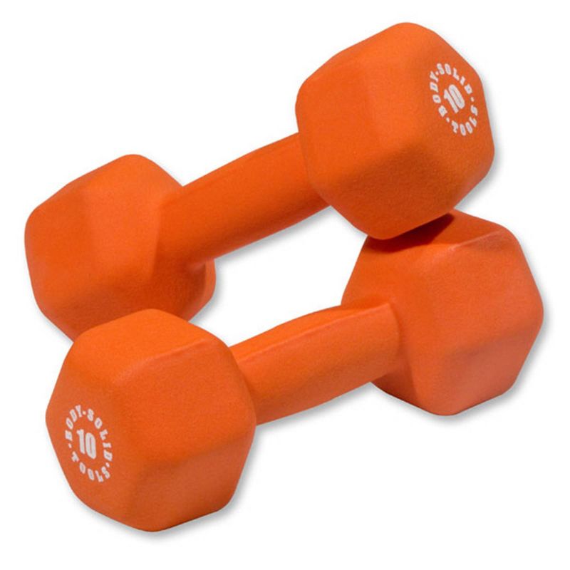 Body-Solid Tools Neoprene Dumbbell Set - (1-10lbs)