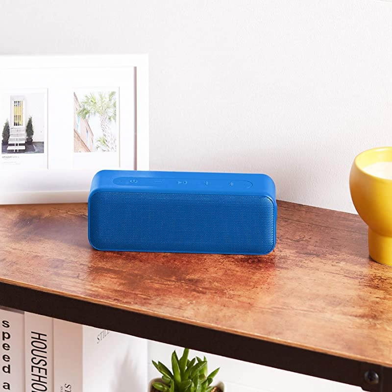 Basics 15-Watt Bluetooth Stereo Speaker with Water Resistant Design - Blue
