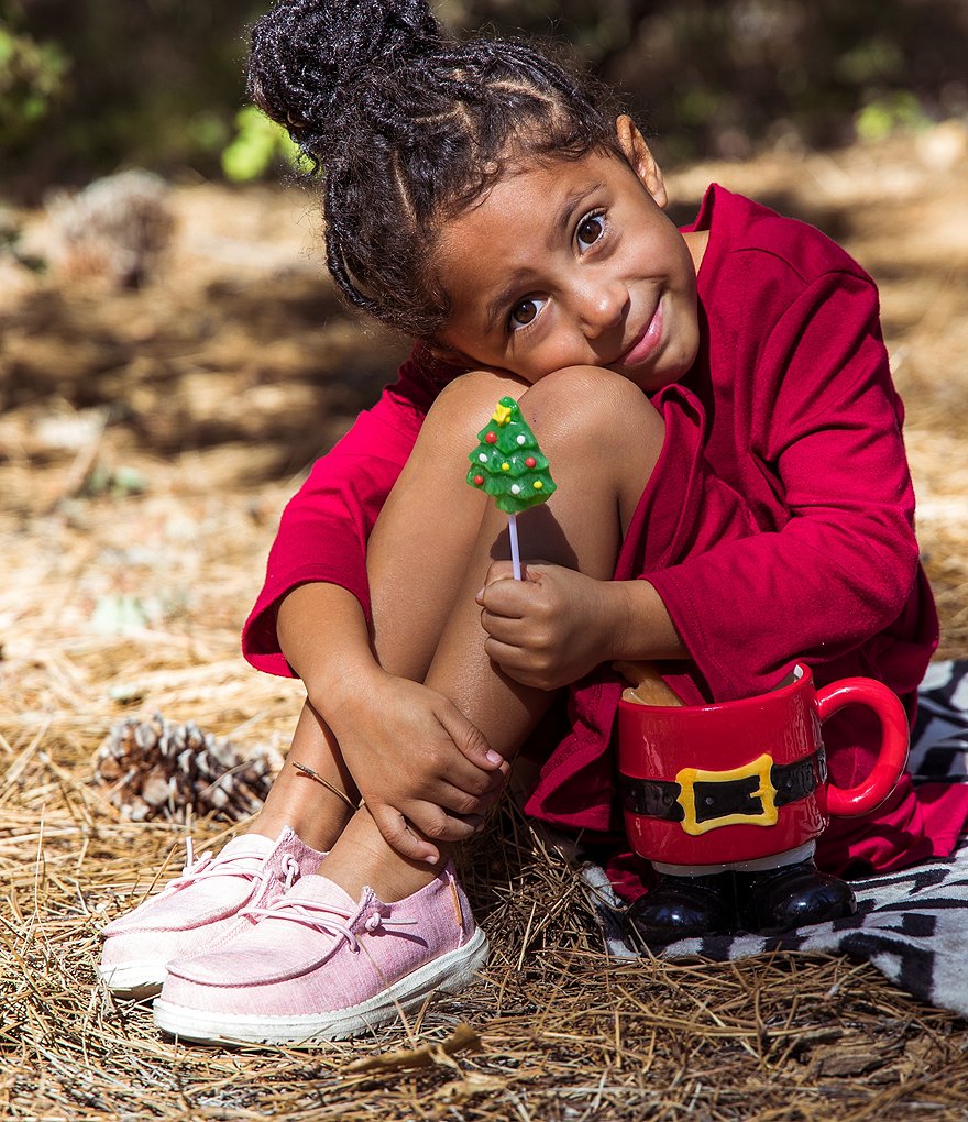 Hey Dude Girls' Wendy Linen Washable Slip-Ons (Toddler)