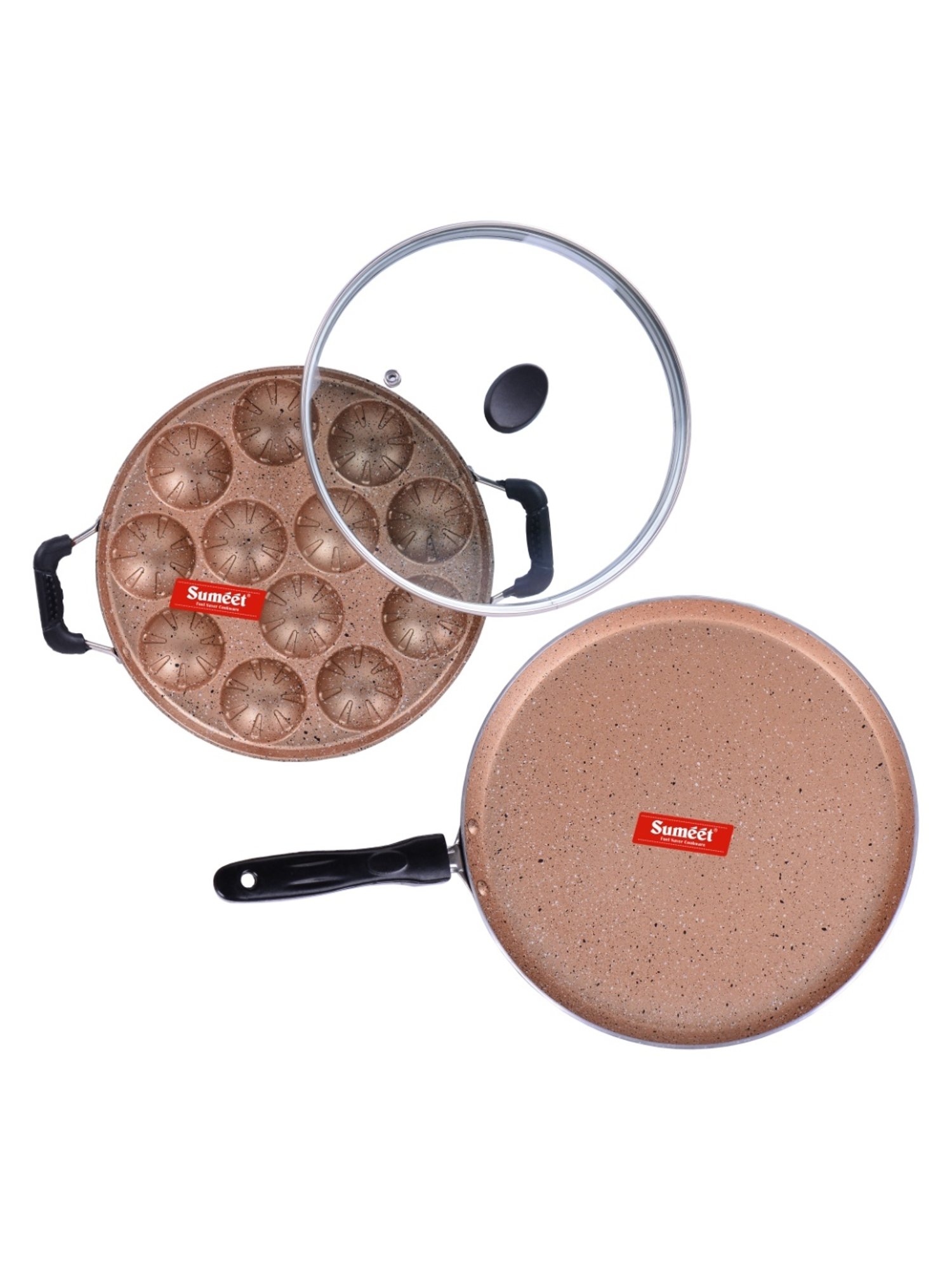 ScanPan Classic Black Recycled Aluminum 2-Piece Fry Pan Set 