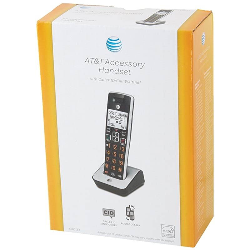 CL80113 DECT 6.0 Accessory Handset with Caller ID and Call Waiting, Black