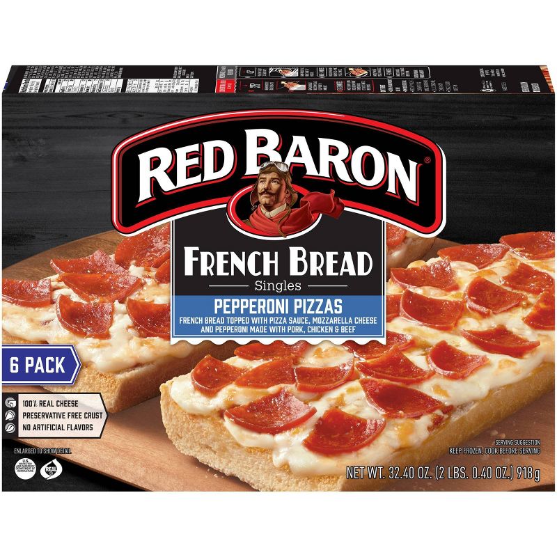 Red Baron Pepperoni French Bread Singles -  32.4oz/6ct