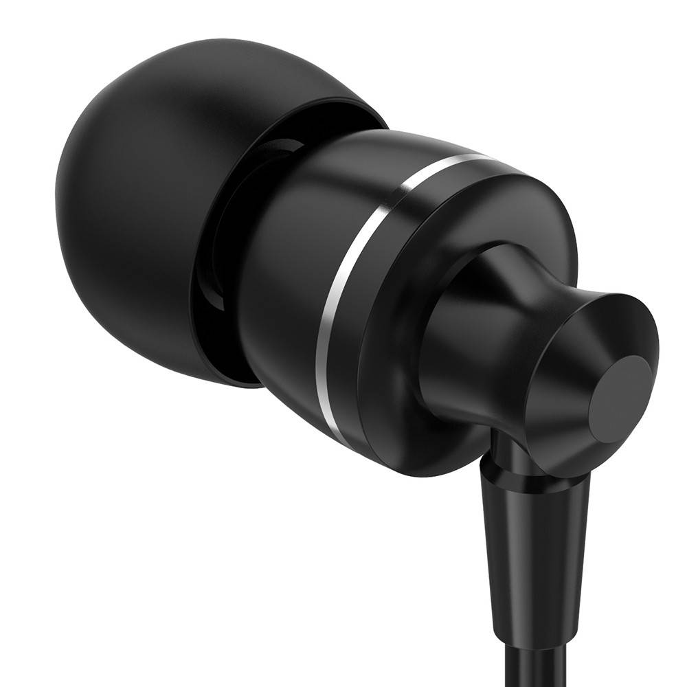 PTM D11 Wired In-ear Earphones Stereo Gaming Headset Metal Headphones with In-line Control & Microphone for PSP iPhone iPad Android Smartphones Tablet PC Laptop