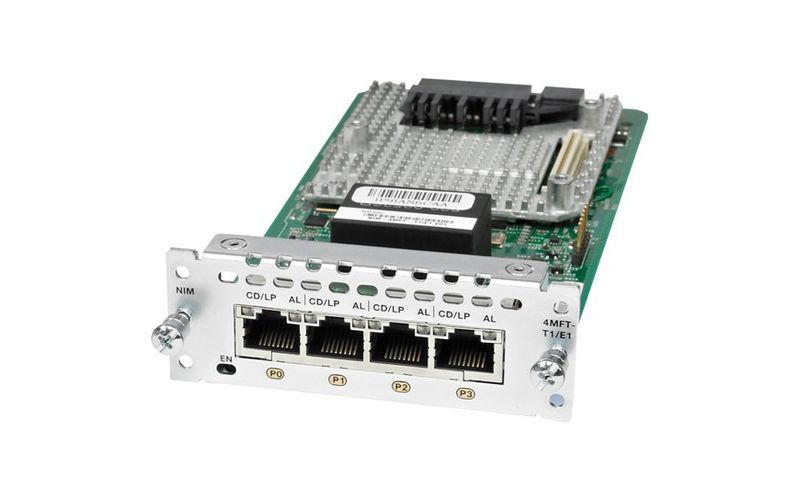 Cisco 4 Port Multi-Flex Trunk Voice/Clear-Channel Data T1/E1 Module - For Voice, Wide Area Network2.048