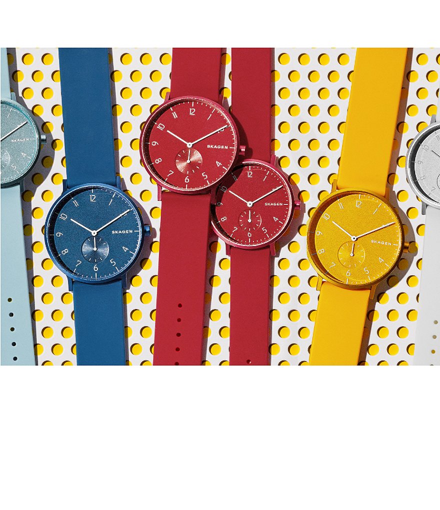 Skagen Aaren Kulor Blue Silicone Watch