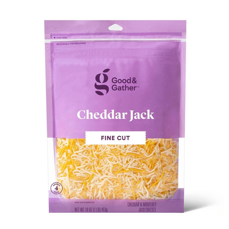 Finely Shredded Cheddar Jack Cheese - 16oz - Good & Gather™