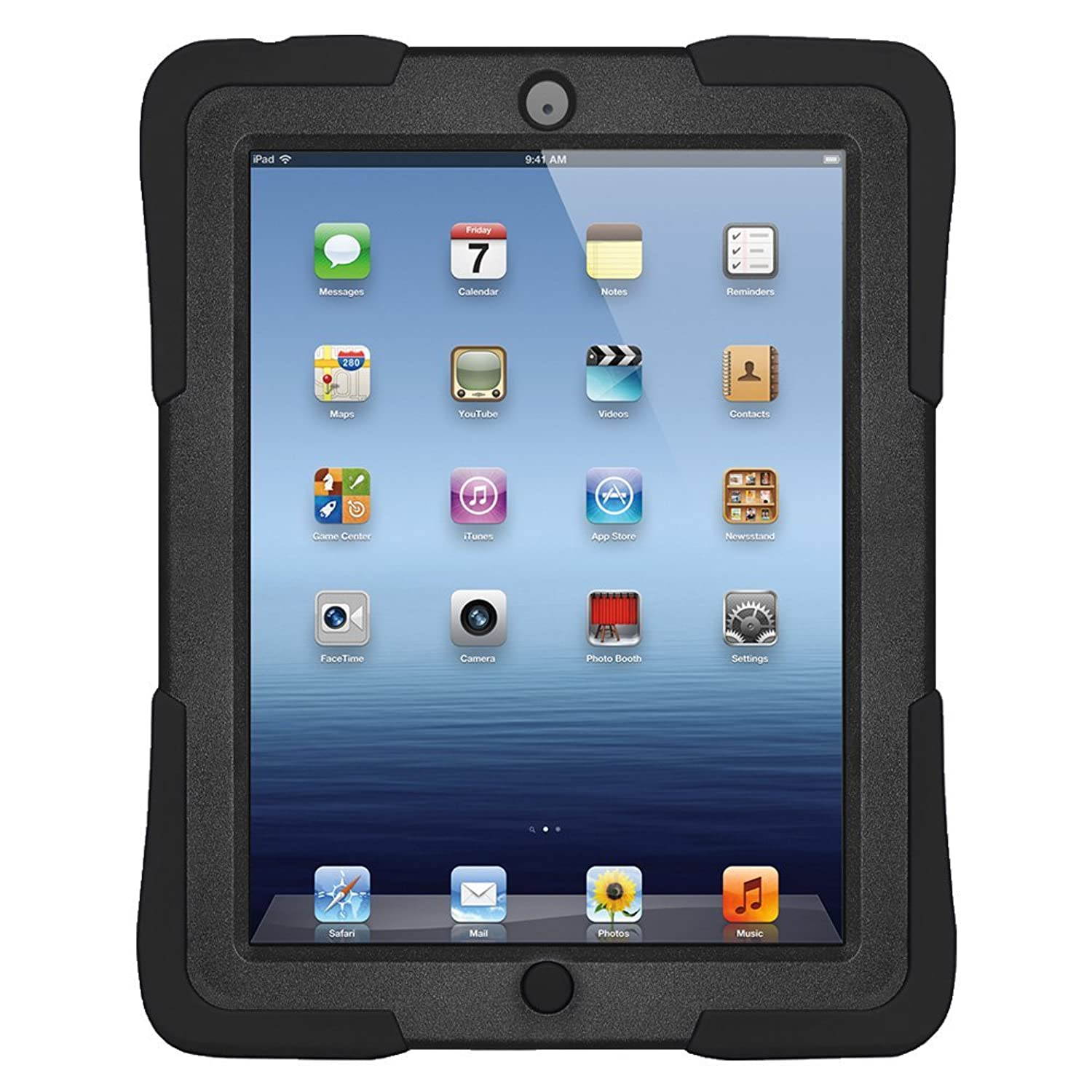 AMZER Tri Layer TUFFEN Case with Built-in Screen Protector for Apple iPad Air (AMZ97875)