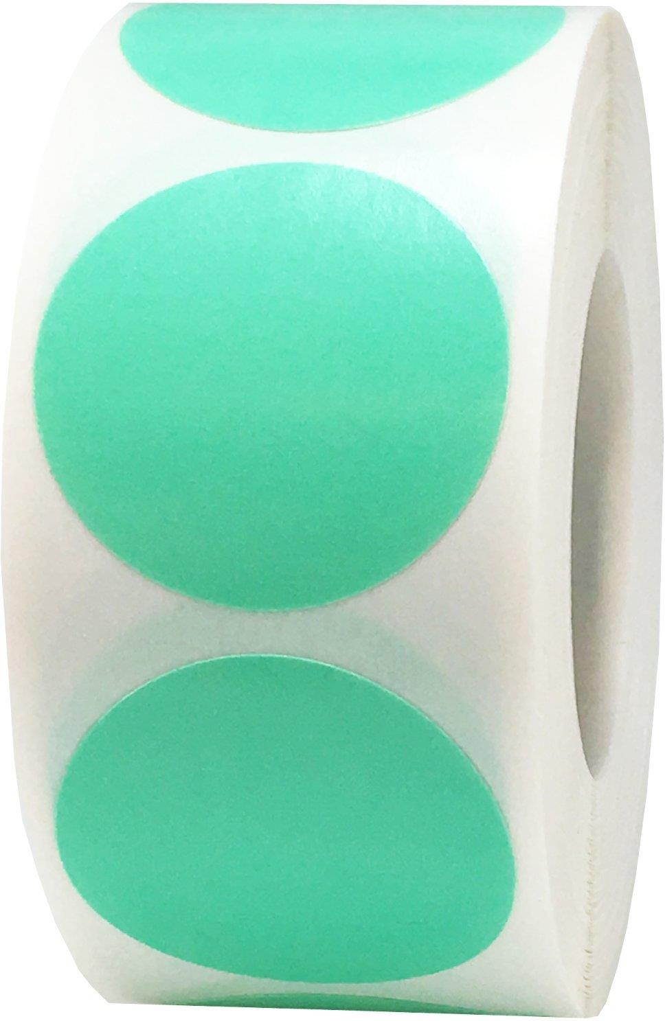Color Coding Labels Wintergreen Round Circle Dots for Organizing Inventory 1 inch 500 Total Adhesive Stickers