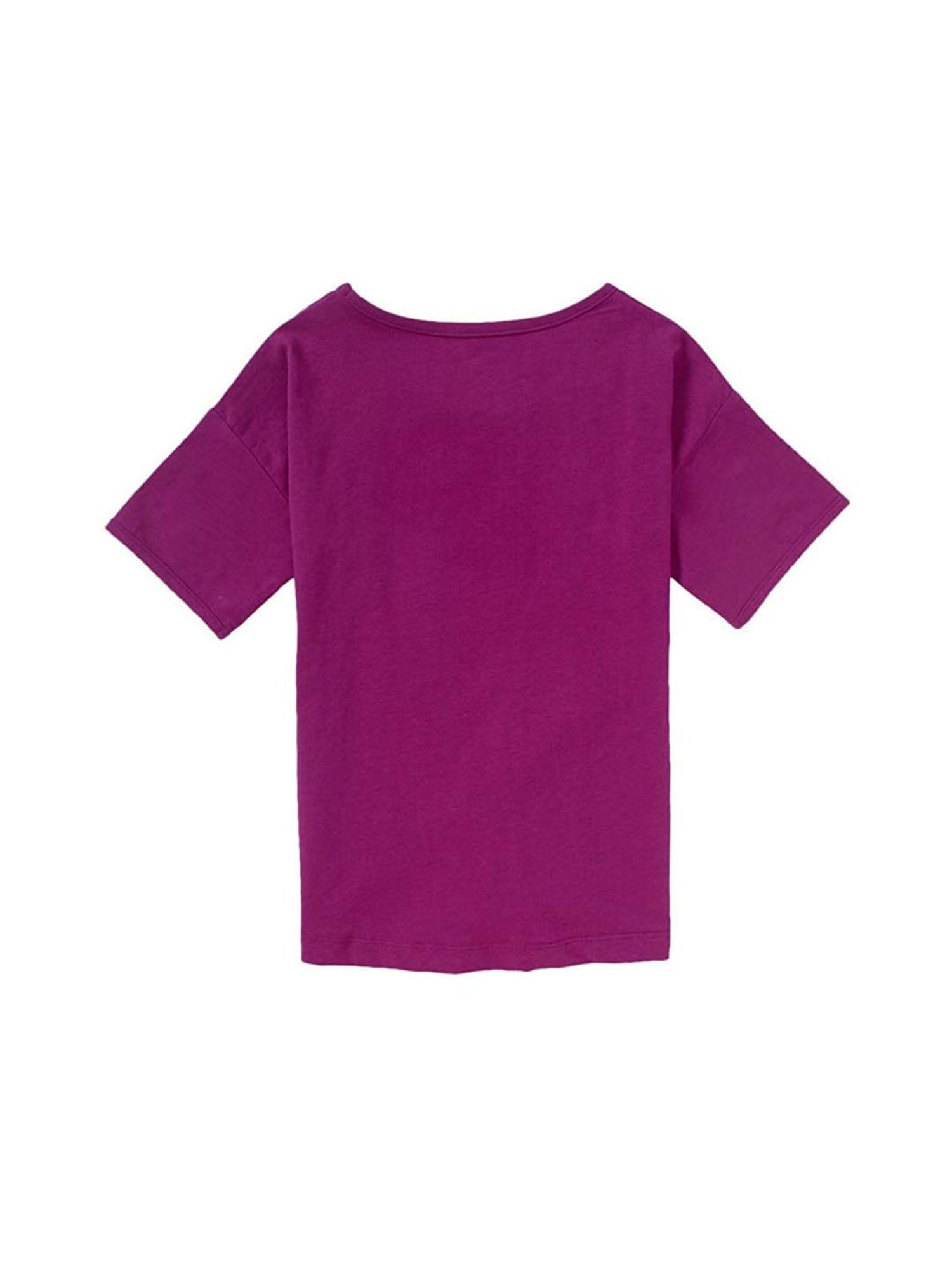 Cub McPaws Kids Burgundy Printed  Top