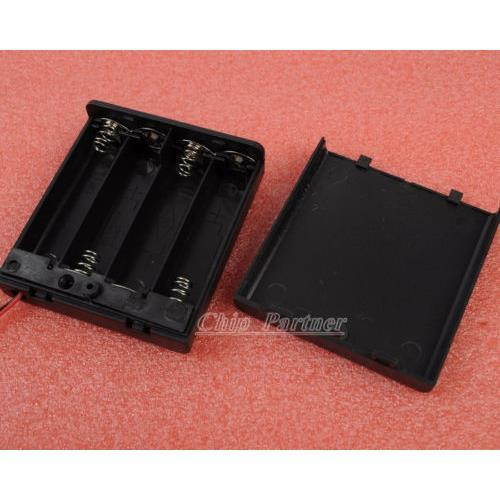 4XAA 4xAA 4*AA 6V Battery Holder Box Case Wire Omniseal with Shield