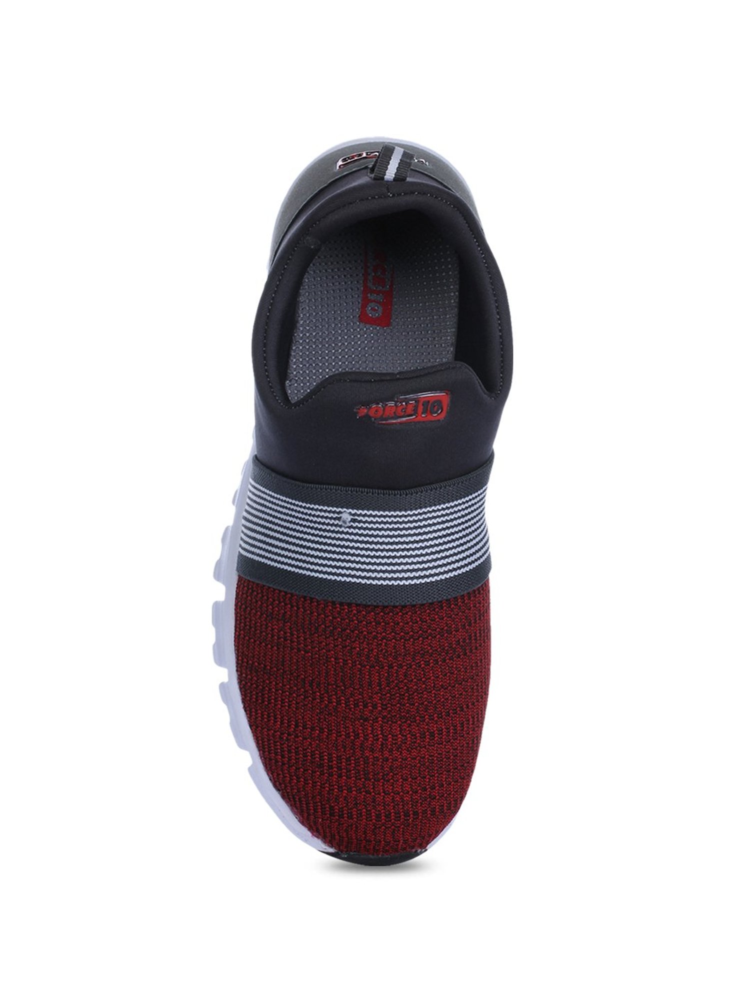 Force 10 by Liberty Men's Red & Dark Grey Running Shoes