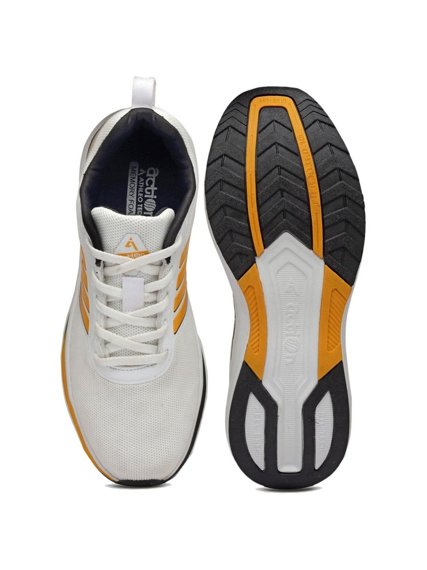 Action Men's White Running Shoes