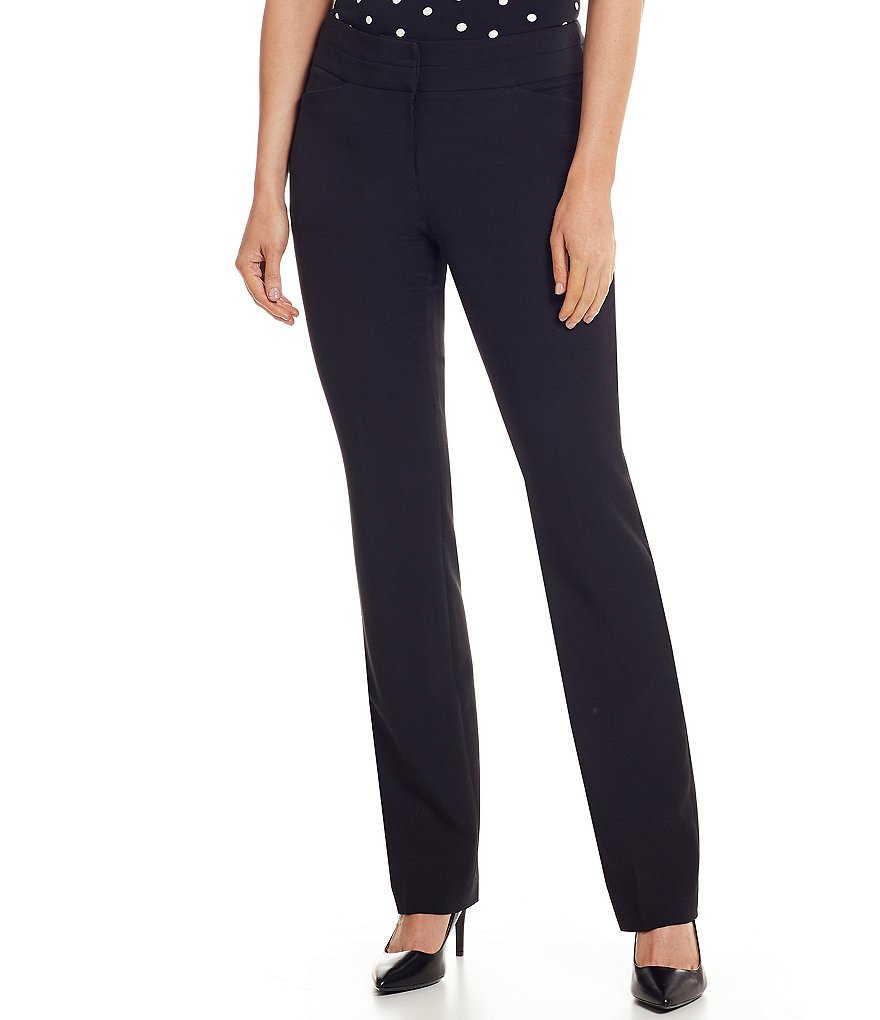Tahari ASL Bi-Stretch Straight Leg Pants