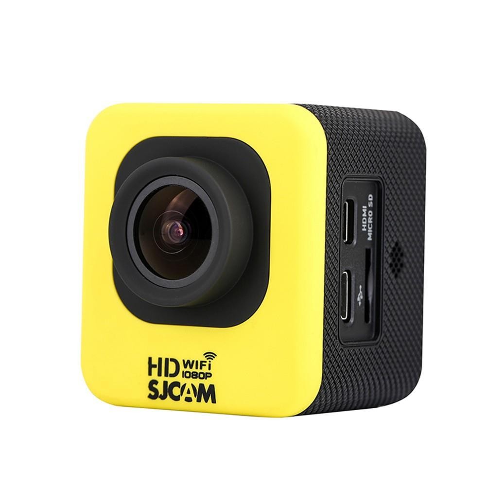 SJCAM M10 WIFI Version Novatek 96655 12MP 1080P Cube Mini Sports Action Camera - 1.5" LCD 170 Degree Wide Lens Waterproof Diving HD Camcorder AV Yellow