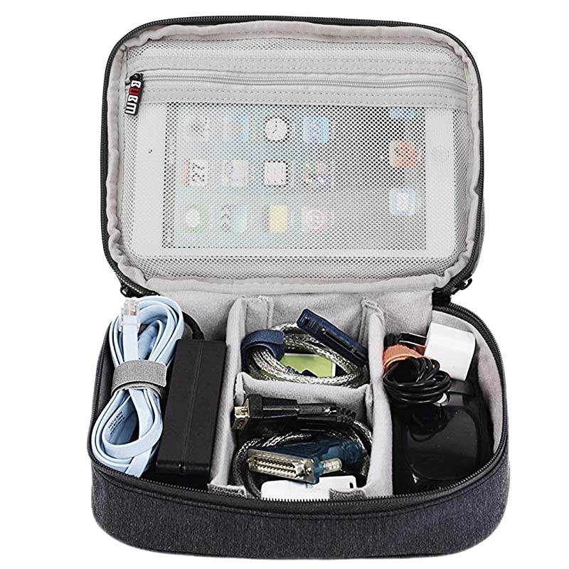 Tablet Electronics Organizer Travel Cable Cord Packing Accessories Gadget Gear Storage USB Cables SD Memory Cards Earphone Flash Hard Drive Bag