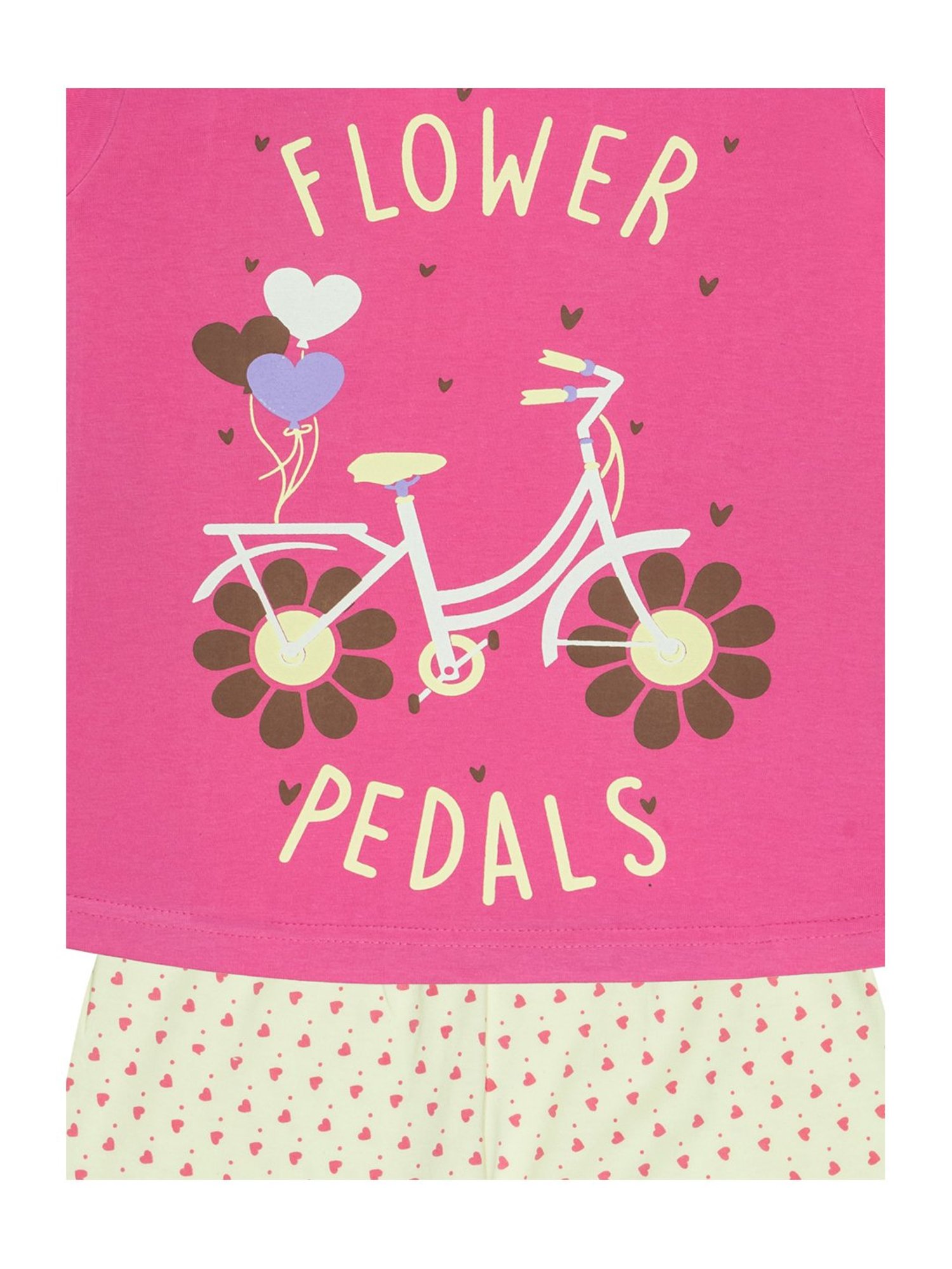 Todd N Teen Kids Pink Cotton Printed T-Shirt & Pants Set