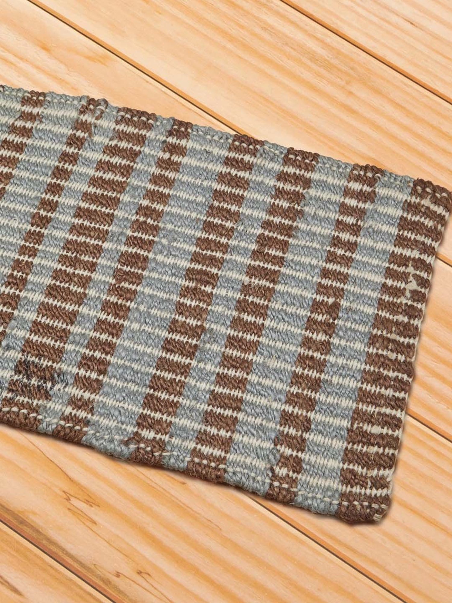 Fabindia Home Standalone Blue Jute Foot Mat