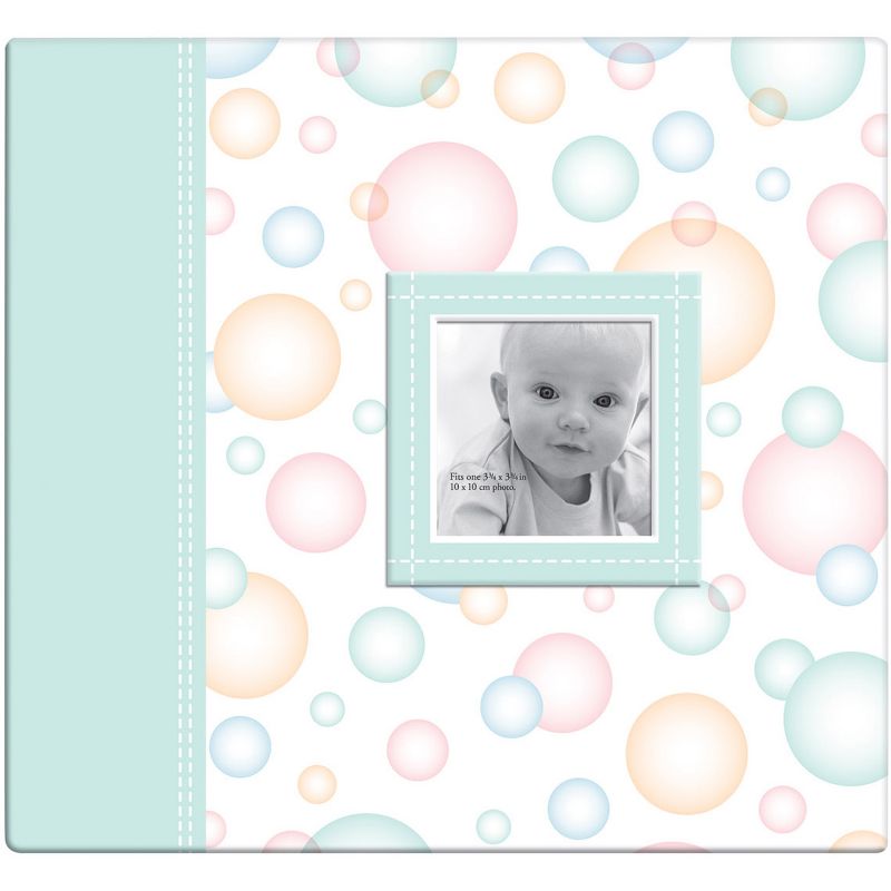 MBI Baby Post Bound Album W/Window 12"X12"-Bubbles