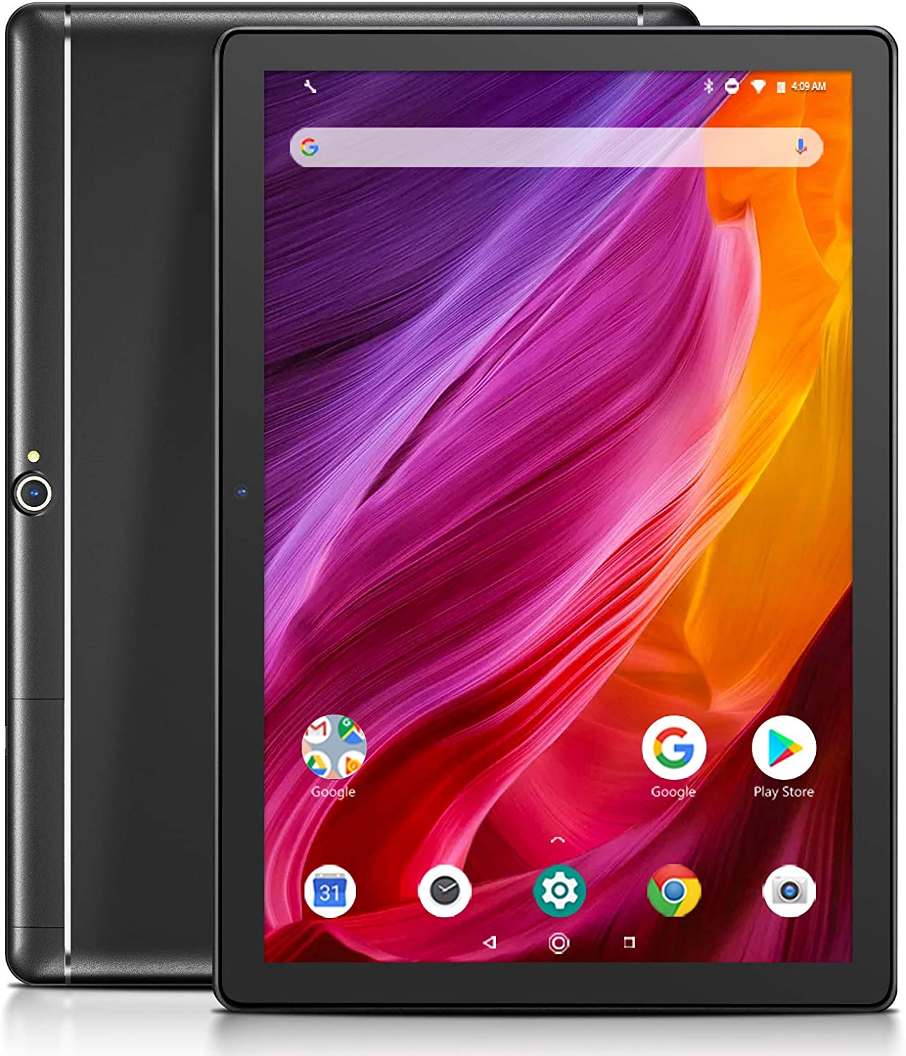Dragon Touch K10 Tablet, 10 inch Android Tablet with 16 GB Quad Core Processor, 1280x800 IPS HD Display, Micro HDMI, GPS, FM, 5G WiFi, Black Metal Body