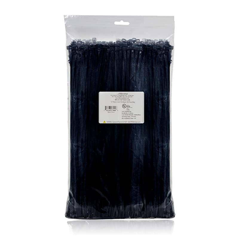 12 Inch Nylon Cable Tie Multipurpose Zip Ties 500 Pack