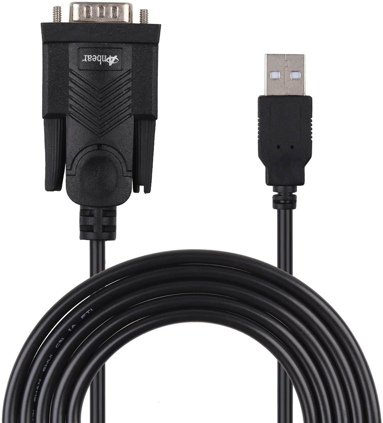 USB to RS232 Cable(5 Feet), USB 2.0 to Serial Cable DB9 Converter Adapter with PL2303 Chipset for Windows 10, 8.1, 8, 7, Vista, XP, 2000, Linux and Mac OS X 10.6 and Above